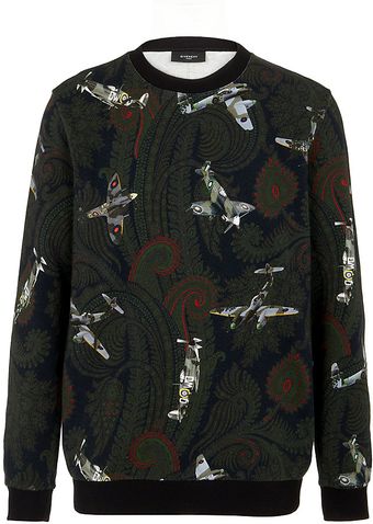 Givenchy Paisley Aeroplane Print Sweater - Lyst