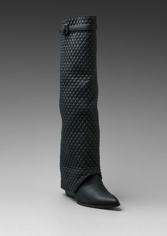 Jeffrey Campbell Workin Q Foldover Boot in Black Quilted - Lyst