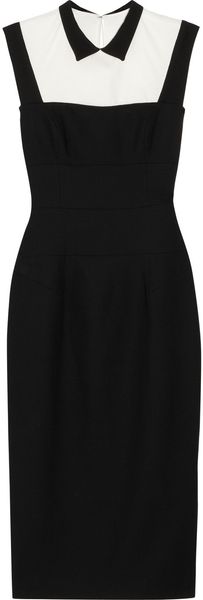 L'Wren Scott Woolblend Twill Dress - Lyst
