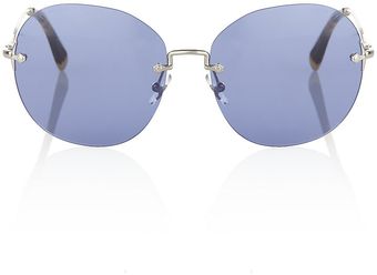 Miu Miu Round Lens Sunglasses - Lyst