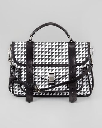 Proenza Schouler Triangle Print Medium Satchel Bag - Lyst