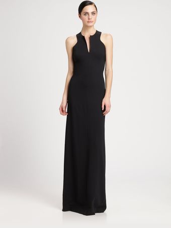 Robert Rodriguez Abstract Cutout Gown - Lyst