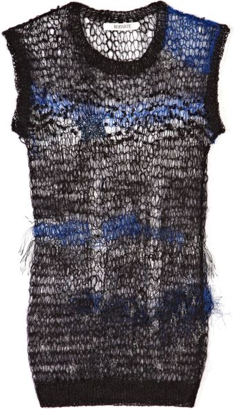 Rodarte Loose Hand Knit Sweater - Lyst