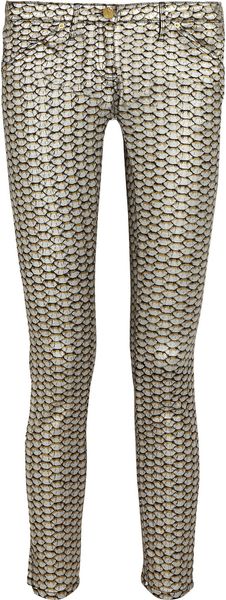 Sass And Bide Super Base Metallic Scaleprint Skinny Jeans - Lyst