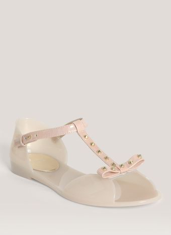 Stuart Weitzman Studded Strap Jelly Sandals - Lyst