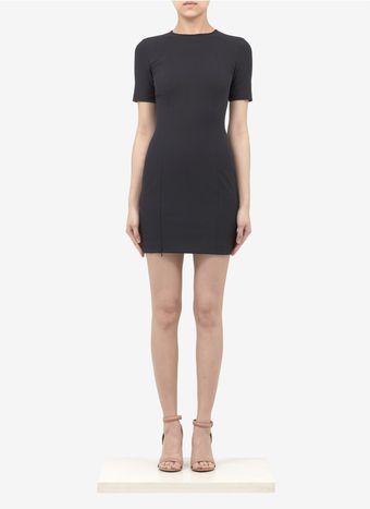 T By Alexander Wang Zip-slitted Dress - Lyst
