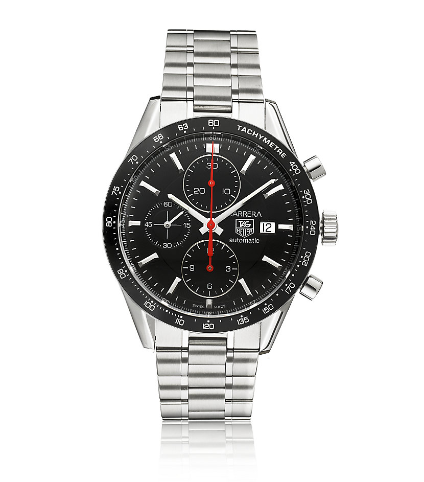 Tag Heuer Carrera Tachymeter Gents Chronograph Watch in Silver for Men