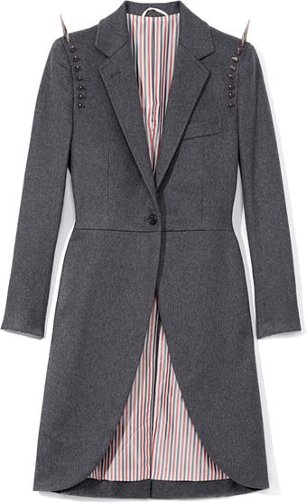 Thom Browne Morning Cashmere Coat with Studs - Lyst