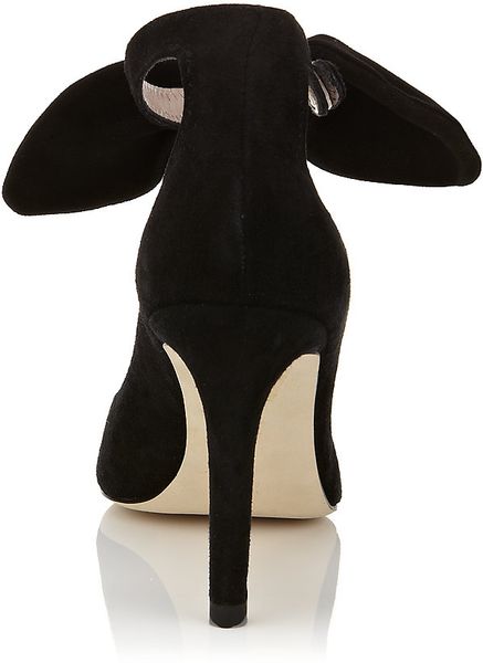 pumps with ankle bow