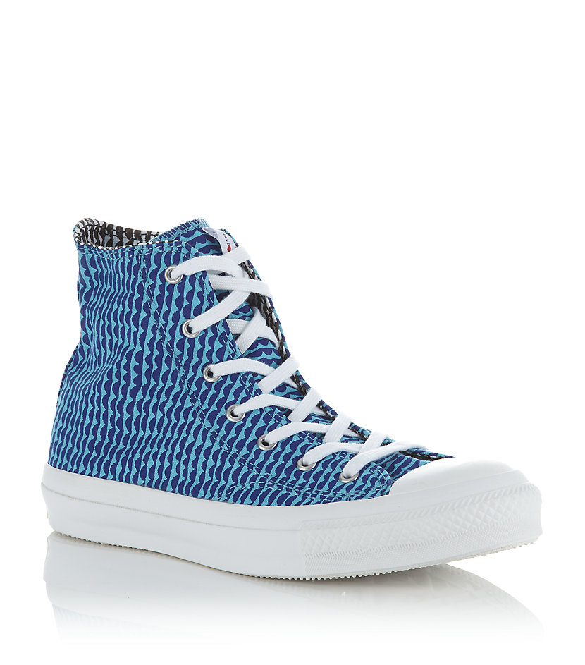 Converse All Star Hi Tops in Blue (denim) | Lyst
