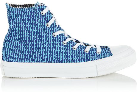 Converse All Star Hi Tops in Blue (denim) | Lyst