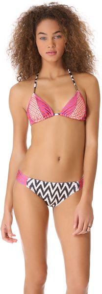 Ella Moss Sun Tile Triangle Bikini Top - Lyst