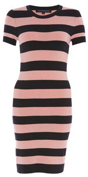 French Connection Fast Faline Stripe Dress - Lyst