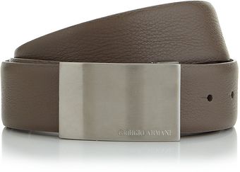 Giorgio Armani Reversible Logo Belt - Lyst
