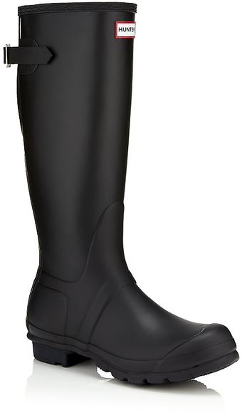 Hunter Black Matte Original Adjustable Insert Welly - Lyst