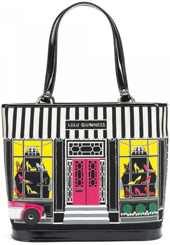 Lulu Guinness Black Shoe Shop Medium Edith - Lyst