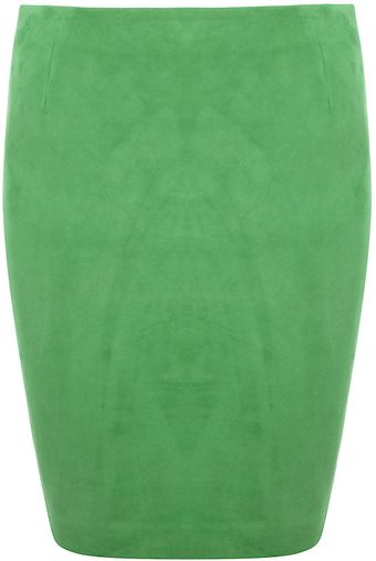 Ralph Lauren Black Label Kasey Suede Skirt - Lyst