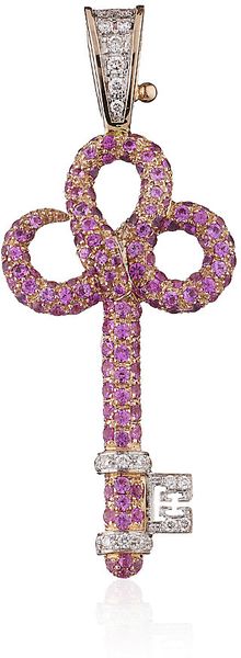 Theo Fennell Snake Key Pendant - Lyst