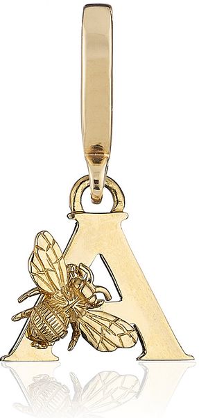 Theo Fennell Letter A Bee Motif Charm - Lyst