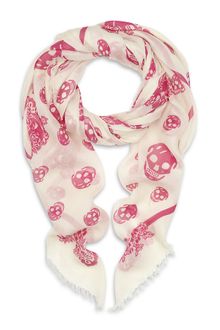 Alexander McQueen Skull Flower Scarf - Lyst