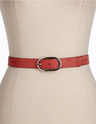 Calvin Klein Centerstitched Leather Belt - Lyst