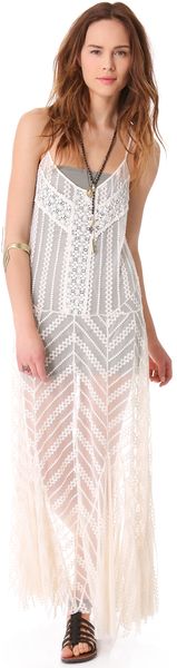 Free People Meadows Of Lace Slip Dress - Lyst