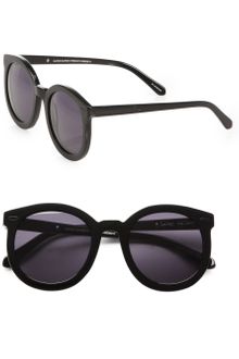 Karen Walker Super Duper Strength Oversized Round Sunglassesblack - Lyst