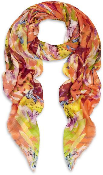 Matthew Williamson Floral Montage Scarf - Lyst