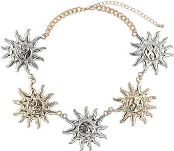 Topshop Sun Necklace - Lyst