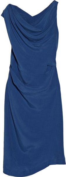 Vivienne Westwood Anglomania Alto Draped Crepe Dress - Lyst