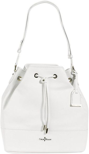 Cole Haan Linley Leather Drawstring Bag - Lyst