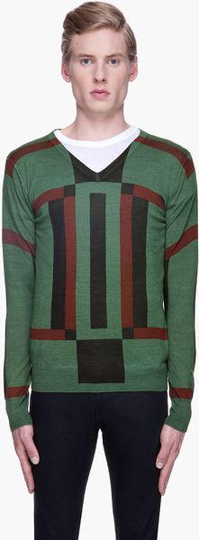 Diesel Black Gold Green Patterned Katiana magic Sweater - Lyst