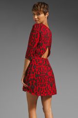  Dv By Amalina Dress in Redanimal Print