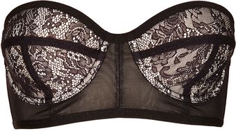 Topshop Lace Strapless Bra - Lyst