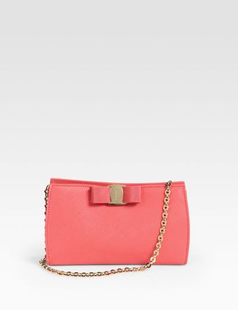 Ferragamo Miss Vara Leather Bow Bag - Lyst