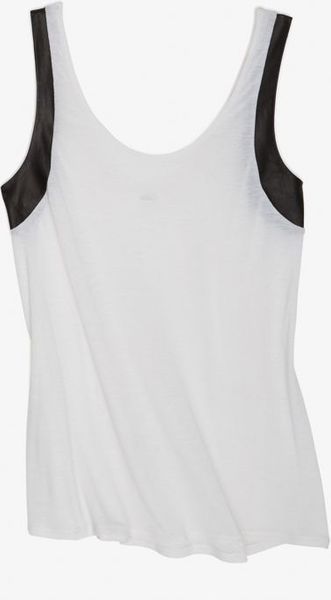 Aiko Leather Strap Tank - Lyst
