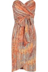 Catherine Malandrino Printed Stretch Silk Dress