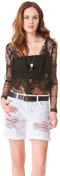 Haute Hippie Lace Topper Jacket - Lyst