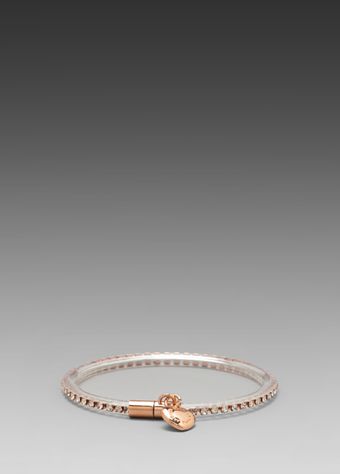 Marc By Marc Jacobs Key Items Magnetic Crystal Bracelet in Metallic Copper - Lyst
