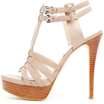 Michael by Michael Kors Georgie Tstrap Platform Sandal - Lyst