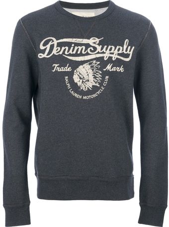 Ralph Lauren French Terry Printed Sweatshirt - Lyst