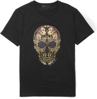 Alexander McQueen Skullprint Cotton T-shirt - Lyst