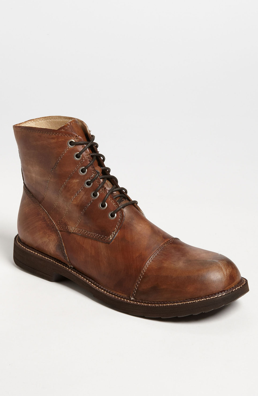 Bed Stu Caffy Cap Toe Boot Online Exclusive in Brown for Men (natural