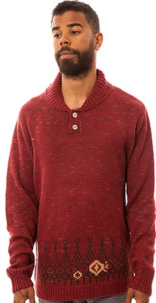 Insight The Skin Deep Shawl Sweater in Beet - Lyst