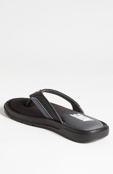 Nike Comfort Flip Flop Men in Black for Men (black silver dark grey ...