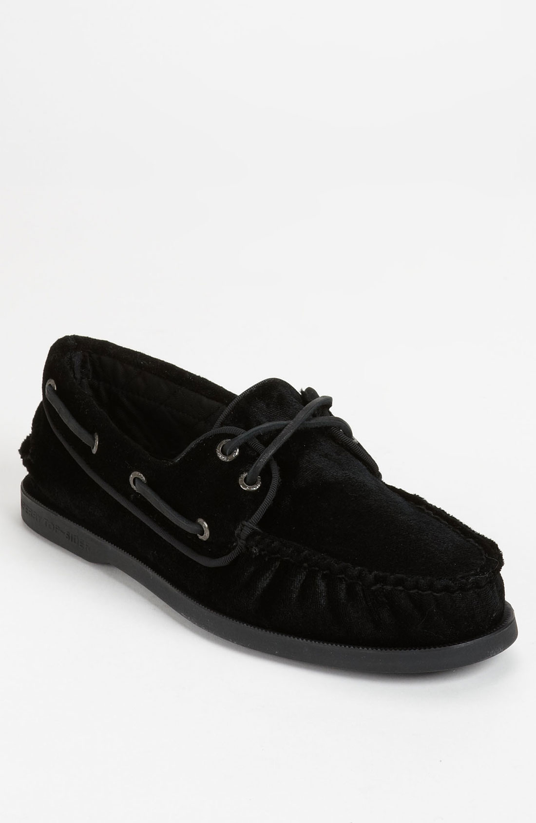 all black leather sperrys