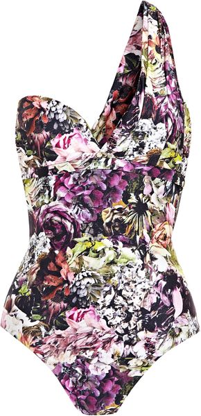 Zimmermann The Vase One Shoulder Swimsuit - Lyst