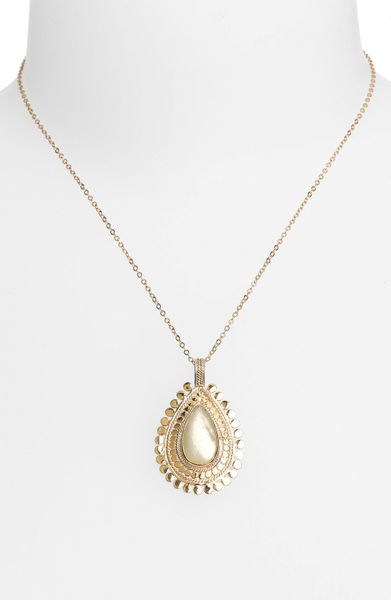 Anna Beck Flores Citrine Pendant Necklace in Gold (gold ...