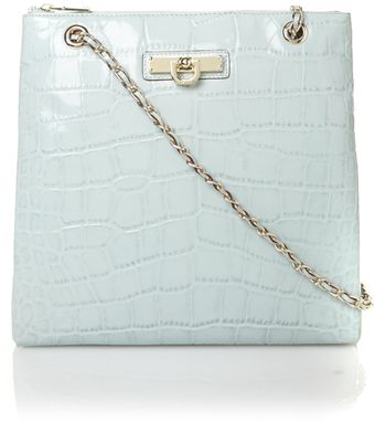 DKNY Items Croco Blue Patent Crossbody Bag - Lyst