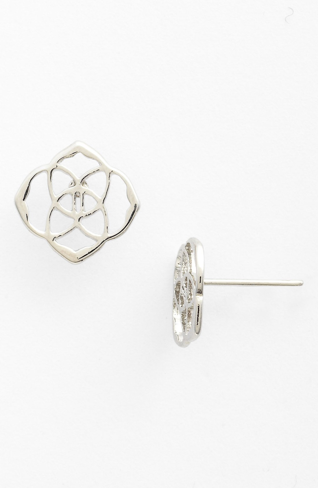 Kendra Scott 'Dira' Stud Earrings in Silver Lyst